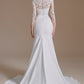 New Arrival Mermaid Long Sleeve Sweep Train Wedding Dresses