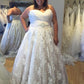 Impressive Sweetheart Sleeveless A Line With Appliques Wedding Dresses