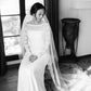 Beautiful A Line Off The Shoulder Classy Ivory Lace Long Beach Wedding Dresses