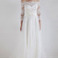 Elegant Lace Appliques Off the Shoulder Long Sleeves Wedding Dresses