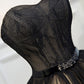Elegant Black Strapless Lace Up Ball Gown Tulle Homecoming Dresses
