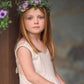 Simple V Neck Sleeveless With Lace Appliques Flower Girl Dresses