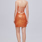 Sparkle Spaghetti Straps Sweetheart Split Sequins Homecoming Dresses