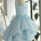 Round Neckline Light Blue Homecoming Dresses Cute Dresses