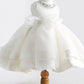 White A Line Floor Length Scoop Neck Sleeveless Crystal Flower Girl Dresses,Baby Dress