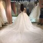 Gorgeous Delicate A Line Strapless Ball Gown With Lace Appliques Wedding Dresses