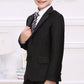 Balck Little Boys Slim Fit Suit Long Sleeves Ring Bearer Suits R03