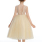 Daffodil Sleeveless V Back Tulle Flower Girl Dresses