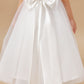 Lovely Sleeveless Applique Tulle Flower Girl Dresses With Bownot