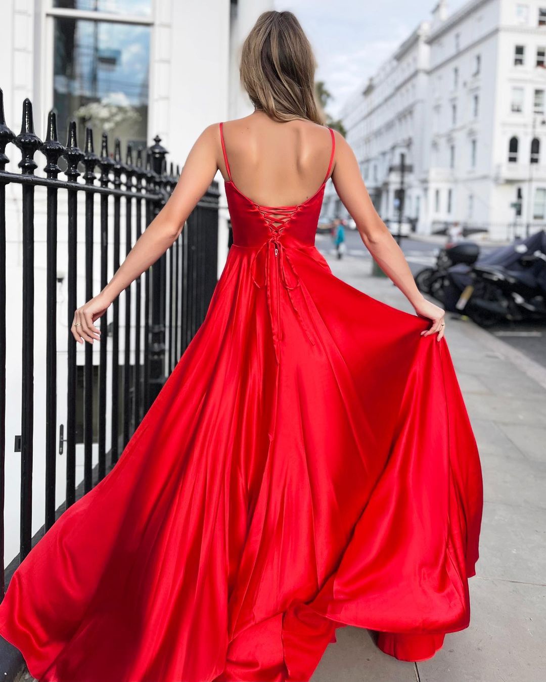 Red Sweetheart Neck Tulle A line Prom Dress, Red Tulle Formal Dresses –  shopluu