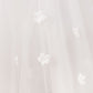 Chic Hi-Lo Sleeveless Applique Tulle Stain Flower Girl Dresses With Bownet