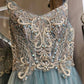 Dusty Sage Spagahetti Straps A-Line Beades Sweetheart Formal Evening Dresses Long Prom Dresses