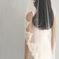 Elegant Tulle With Lace Handmade Appliques Wedding Veils