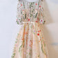 Illusion Sheer 1/2 Sleeve Lace Appliques Short Homecoming Dresses