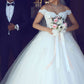 Gorgeous Ball Gown Floor Length Off The Shoulder Princess Wedding Dresses With Appliques