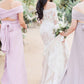 Sheath Court Train Long Sleeves Off Shoulder Lace Wedding Dresses