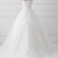 Ball Gown Strapless Sleeveless Lace Up Wedding Dresses