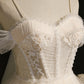 Champagne Spaghetti Strap Tulle Short Homecoming Dresses