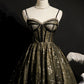 Elegant Black Spaghetti Strap Sequins Tulle Short Homecoming Dress