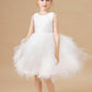 Chic Sleeveless Lace Tulle Flower Girl Dresses