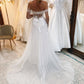 Fairy A Line Sweetheart Tulle Wedding Dresses with Appliques