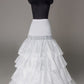 Nylon A-Line 4 Tier Floor Length Slip Style Wedding Petticoats P05