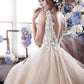 Charming Top Lace Sleeveless Tulle Long Wedding Dresses