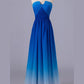Simple Elegant Ombre Chiffon A-line Bridesmiad Dresses For Wedding Prom Gowns