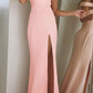 Black Sheath Floor Length Off Shoulder Mid Back Side Slit Prom Dress,Party Dress P178 - Ombreprom