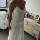 Charming Spaghetti Straps Backless Lace Wedding Dresses