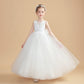 Tulle Sleeveless Ivory Flower Girl Dresses With Bowknot