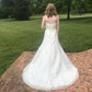 Sweetheart A Line Sleeveless Wedding Dresses with Beading
