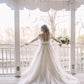 Elegant A Line Long Sleeves Plus Size Lace Wedding Dresses
