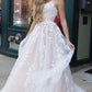 Pretty Long Prom Dress Lace Appliques Princess Dress PD1114
