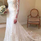 Charming V Neck Long Sleeves Off The Shoulder With Appliques Wedding Dresses