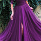 Luxury Off Shoulder Sweetheart Prom Dresses with Appliques Party Gown