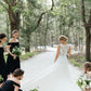 Round Neck Sleeveless Long Wedding Dresses