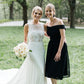 Round Neck Sleeveless Long Wedding Dresses