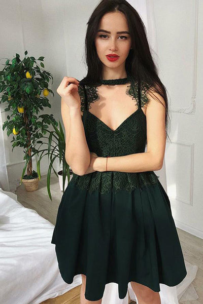 Sparkly A-Line Sweetheart Spaghetti Straps Sleeveless Short Semi Formal Dresses
