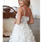 Chic A Line Spaghetti Straps V Neck With Appliques Homecoming Dresses