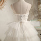 Ivory Spaghetti Straps Sequins Lace Appliques Short Homecoming Dresses