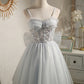 Grey Sleeveless Sequins Lace Up Short Homecoming Dress