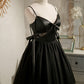 Black Sexy Sleeveless Beading Short Homecoming Dress
