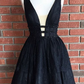 Sexy Deep V Neck Homecoming Dresses, Sleeveless Beaded Lace Up Short Prom Dress HCD75 - Ombreprom