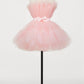 Cute Strapless Tulle Short Homecoming Dresses