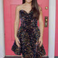 Cute Strapless Sequins A Line Short Homecoming Dresses