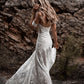 Gorgeous Sweetheart Low Back Lace Wedding Dresses Long Bridal Dress