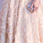 Elegant A-Line V-Neck Cap Sleeve Floor Length Prom Dresses