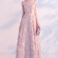 A-Line Elegant Off The Shoulder Floor Length Prom Dresses