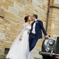Modest Delicate Long Sleeves A Line Ivory Lace Tulle Plus Size Wedding Dresses For Bride